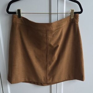 Faux Suede Mini Skirt